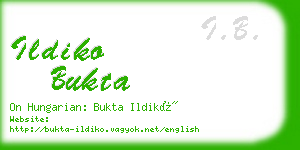 ildiko bukta business card